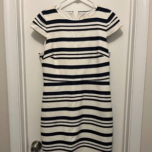 J. Crew Striped Suit Dress